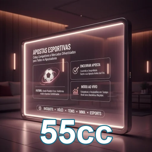 Ilustração de Acesse o aplicativo cassino da 55cc com segurança e agilidade