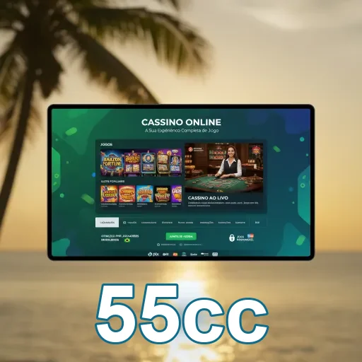 Ilustração de Acesse o aplicativo cassino da 55cc com segurança e agilidade